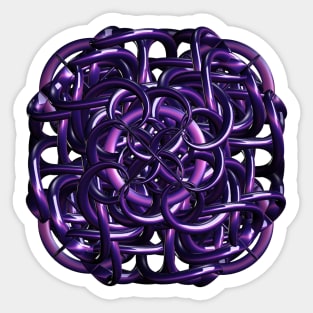 Rings of Purple Sticker